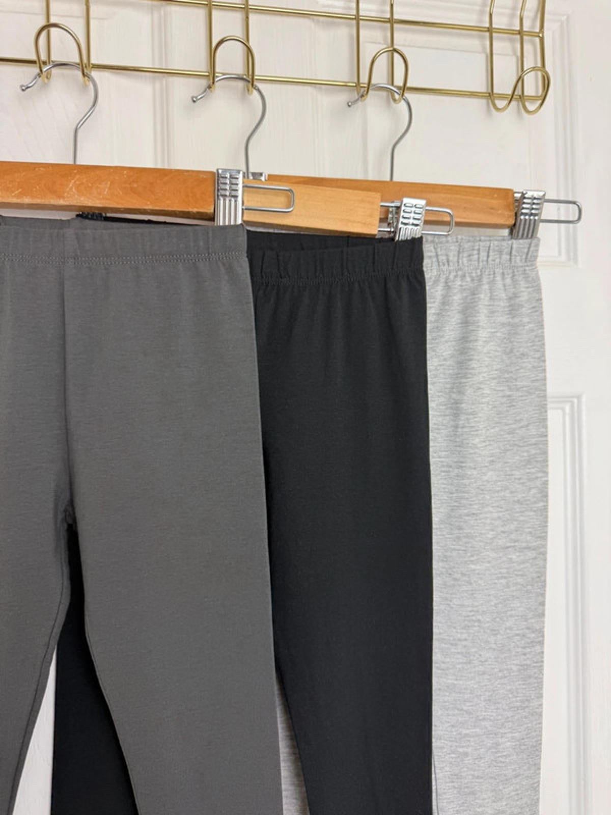 NEW Ex TU 3 Pack Leggings Black & Grey Girls 6 Years - Back On The Shelves High Street Discount Outlet Online UK