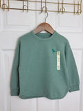🦖 Ex M&S Kids Green Waffle Knit Lined Sweater | Dinosaur | 2–3 Years - Back On The Shelves High Street Discount Outlet Online UK