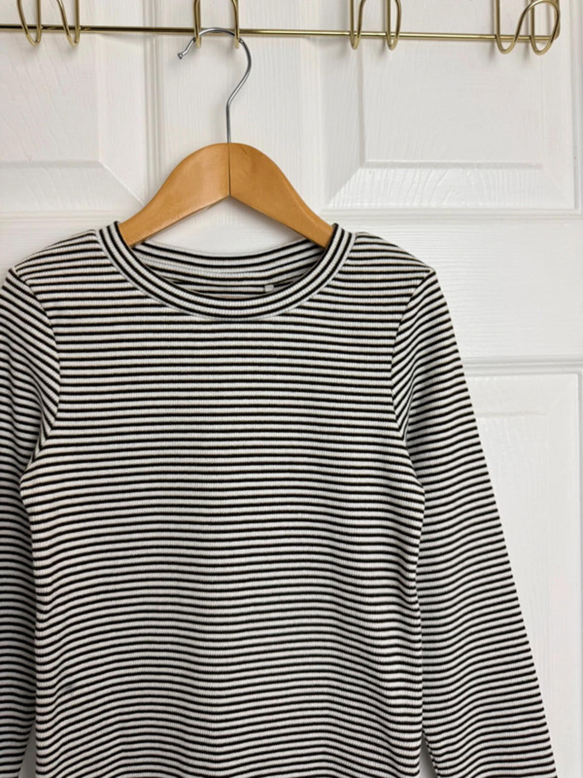 Ex Next Ribbed Striped Top | 7 Years | Gold Thread | BNWT - Back On The Shelves High Street Discount Outlet Online UK