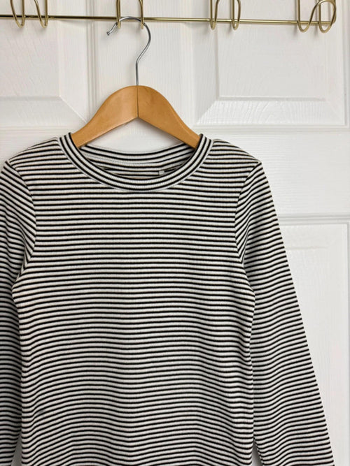 Ex Next Ribbed Striped Top | 7 Years | Gold Thread | BNWT - Back On The Shelves High Street Discount Outlet Online UK