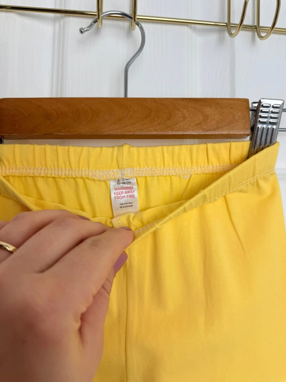 NEW Ex TU Lemon Yellow & White Summer Leggings Bundle Girls 2 - 3 Years - Back On The Shelves High Street Discount Outlet Online UK