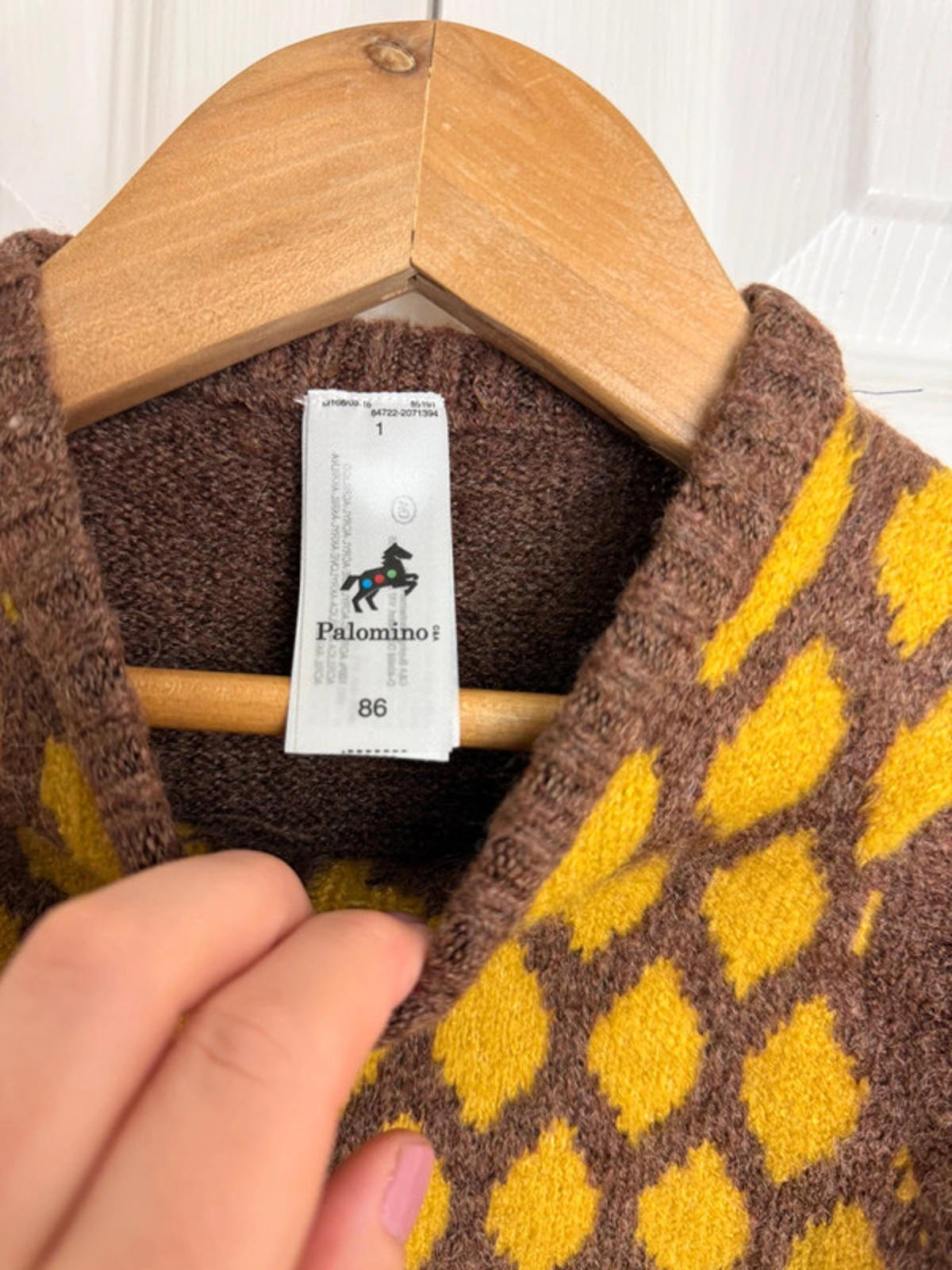 Palomino Kids Brown & Mustard Diamond Knit Jumper - Boys 18 - 24 Months - Back On The Shelves High Street Discount Outlet Online UK