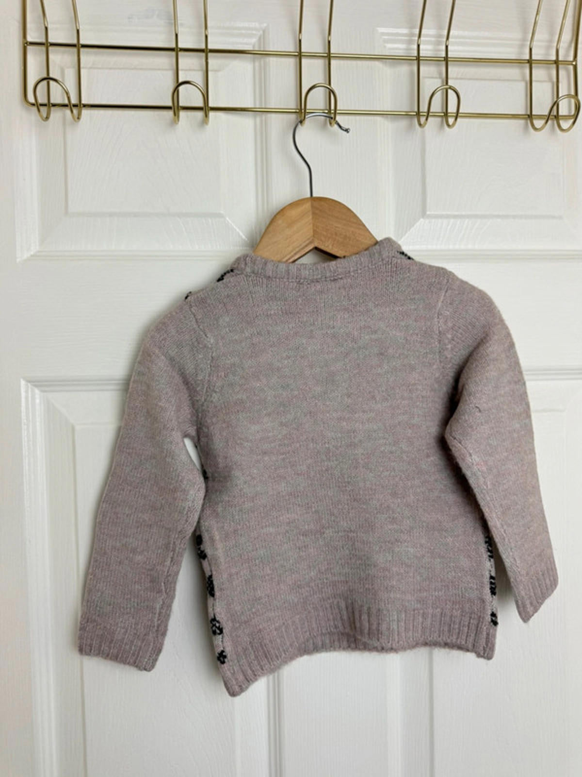 Palomino Kids Blush Pink & Black Diamond Knit Jumper - Unisex 18 - 24 Months - Back On The Shelves High Street Discount Outlet Online UK