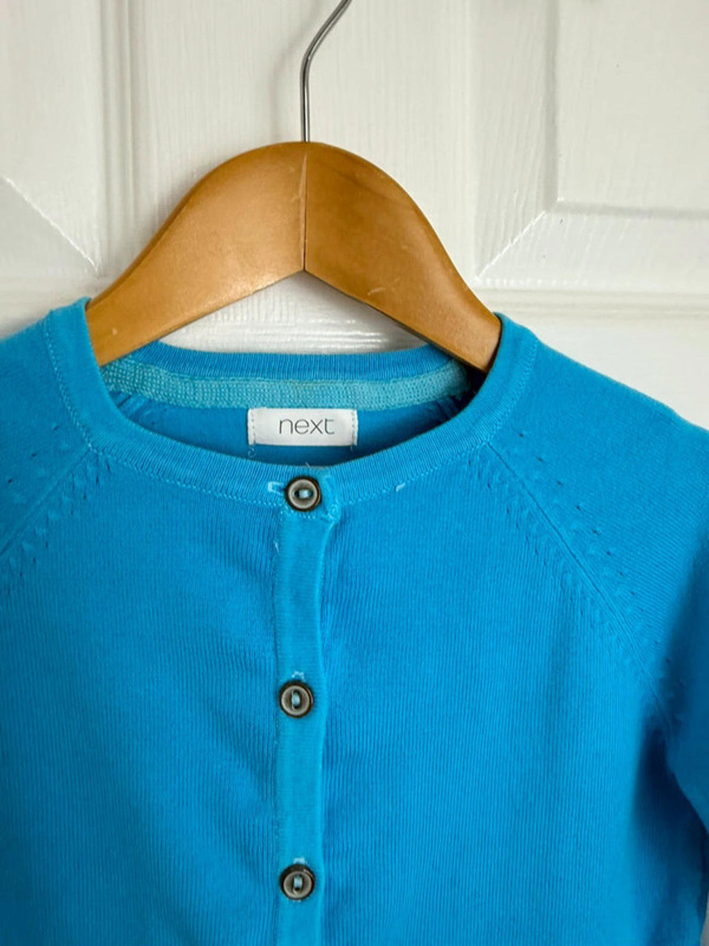 NEW Ex NXT Blue Fine Knit Button Cardigan - Girls 3 Years - Back On The Shelves High Street Discount Outlet Online UK