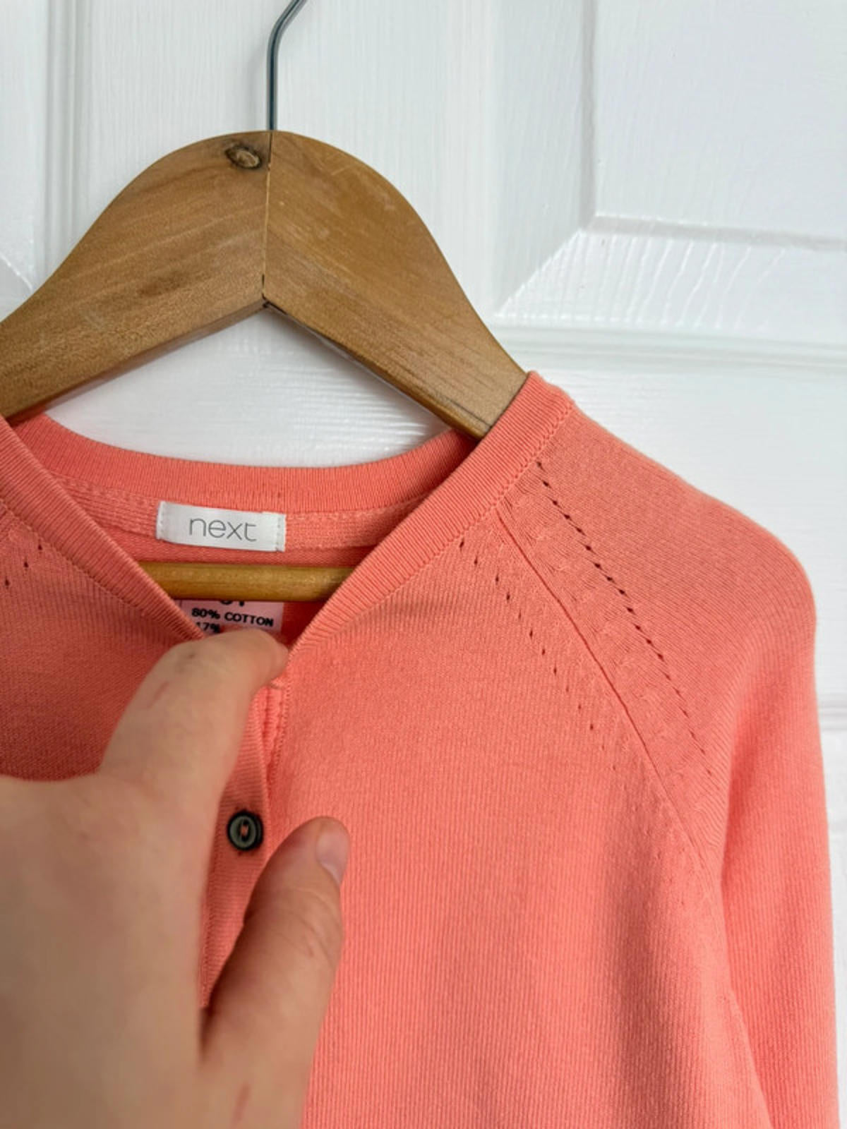 NEW Ex NXT Orange Fine Knit Button Cardigan - Girls 6 Years - Back On The Shelves High Street Discount Outlet Online UK