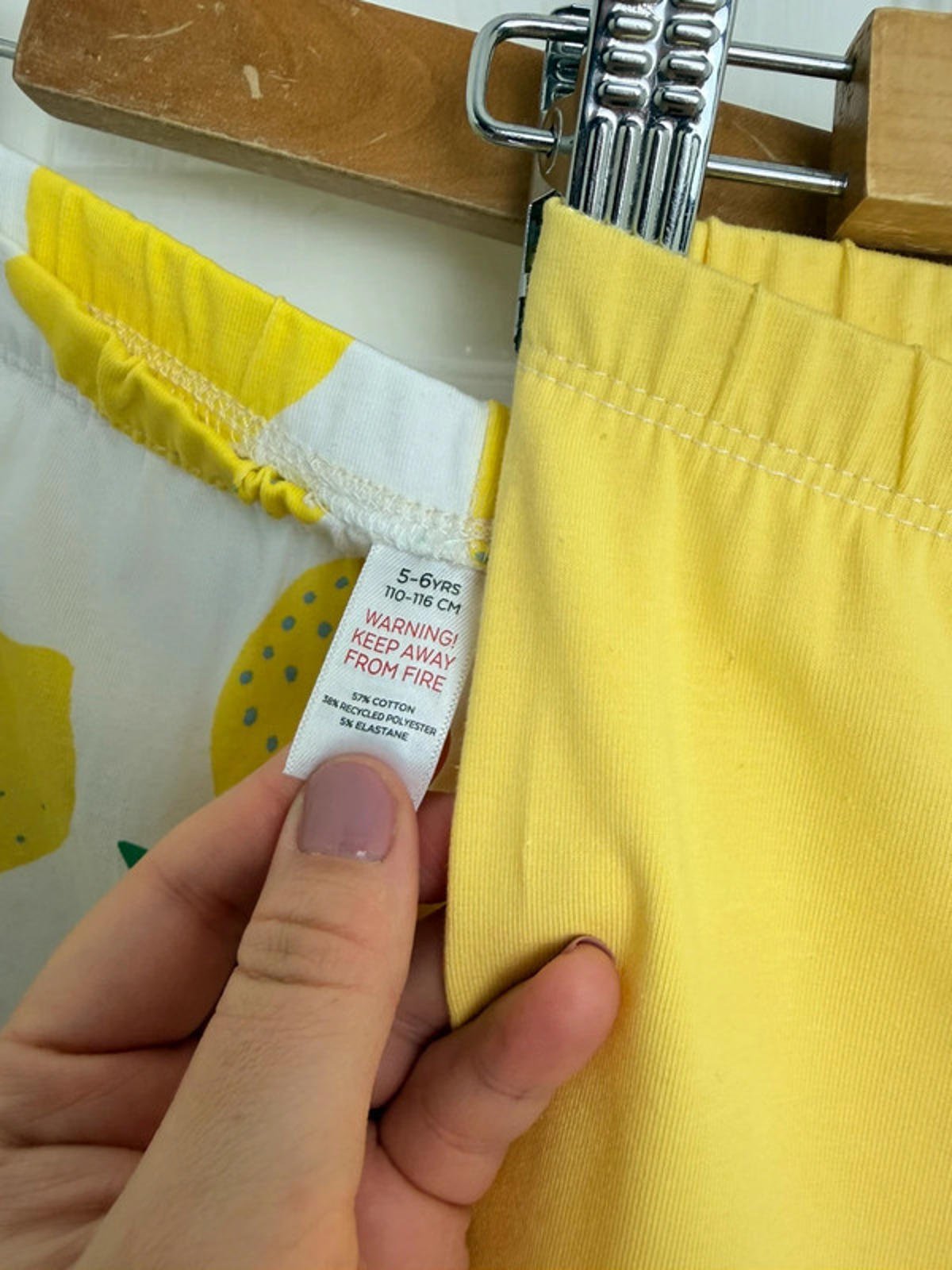 NEW Ex TU Lemon Yellow & White Summer Leggings Bundle Girls 6 Years - Back On The Shelves High Street Discount Outlet Online UK