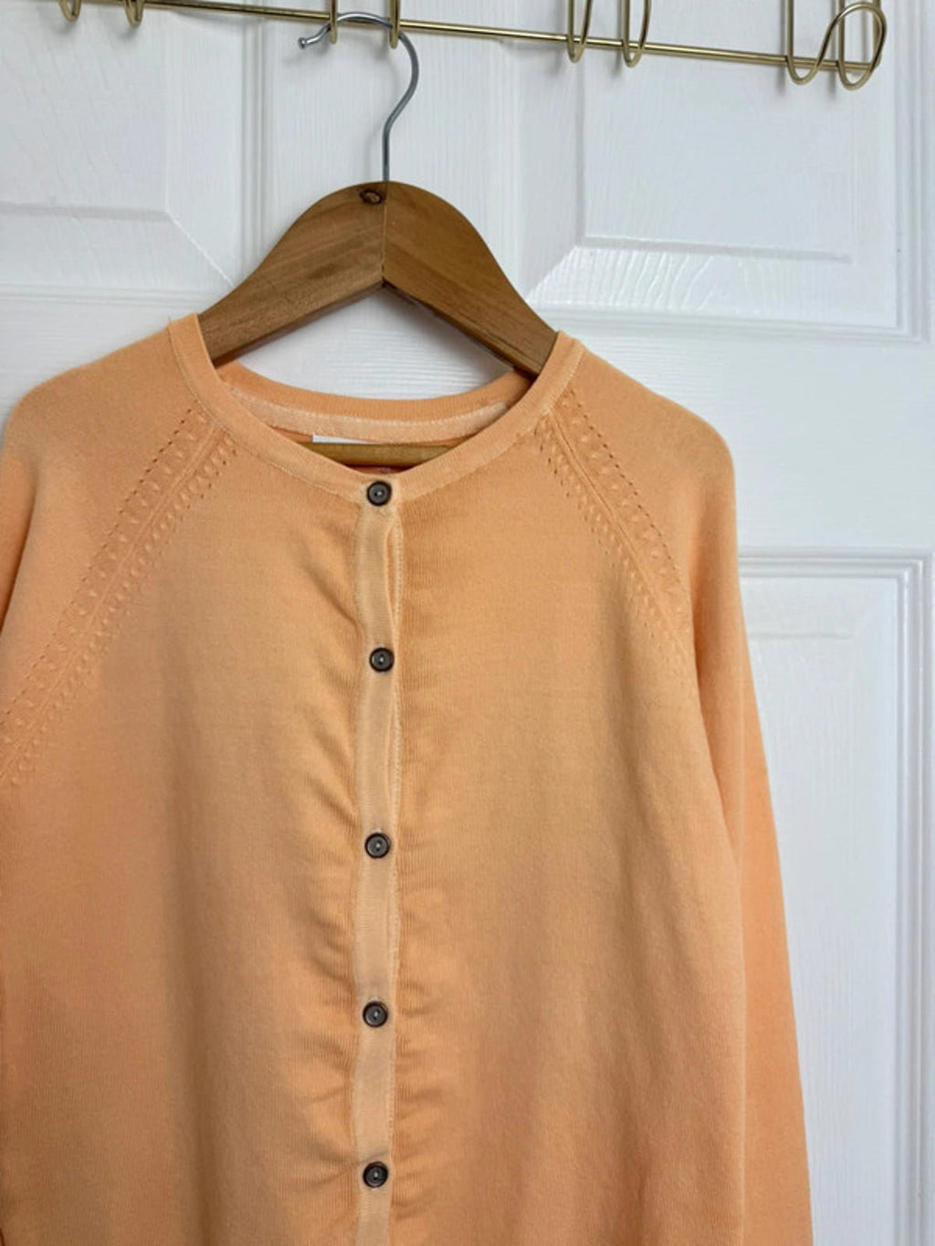 NEW Ex NXT Orange Fine Knit Button Cardigan - Girls 8 Years - Back On The Shelves High Street Discount Outlet Online UK