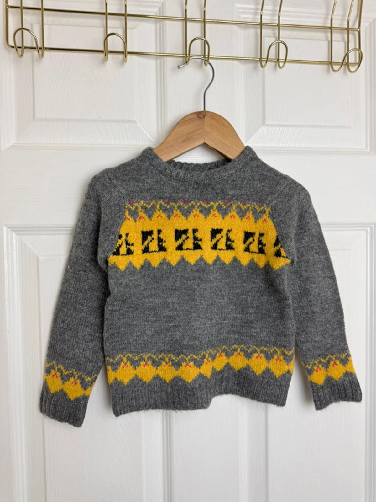 Palomino Grey Fair Isle Knitted Jumper - Boys 18 - 24 Months - Back On The Shelves High Street Discount Outlet Online UK