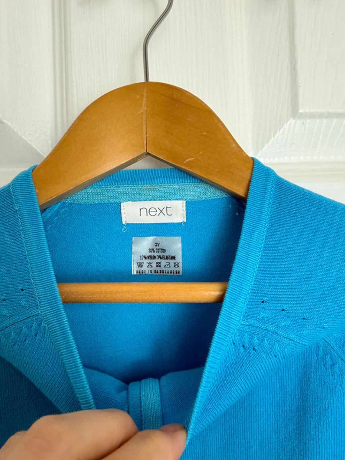 NEW Ex NXT Blue Fine Knit Button Cardigan - Girls 3 Years - Back On The Shelves High Street Discount Outlet Online UK