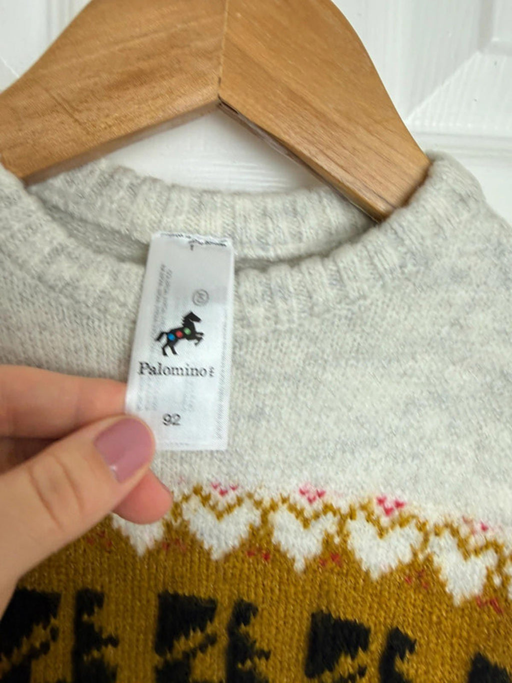 Palomino Kids Light Grey Fair Isle Knit Jumper - Unisex 2 Years - Back On The Shelves High Street Discount Outlet Online UK