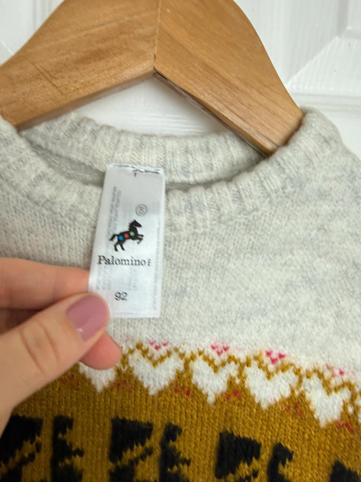 Palomino Kids Light Grey Fair Isle Knit Jumper - Unisex 2 Years - Back On The Shelves High Street Discount Outlet Online UK