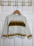 Palomino Kids Light Grey Fair Isle Knit Jumper - Unisex 2 Years - Back On The Shelves High Street Discount Outlet Online UK