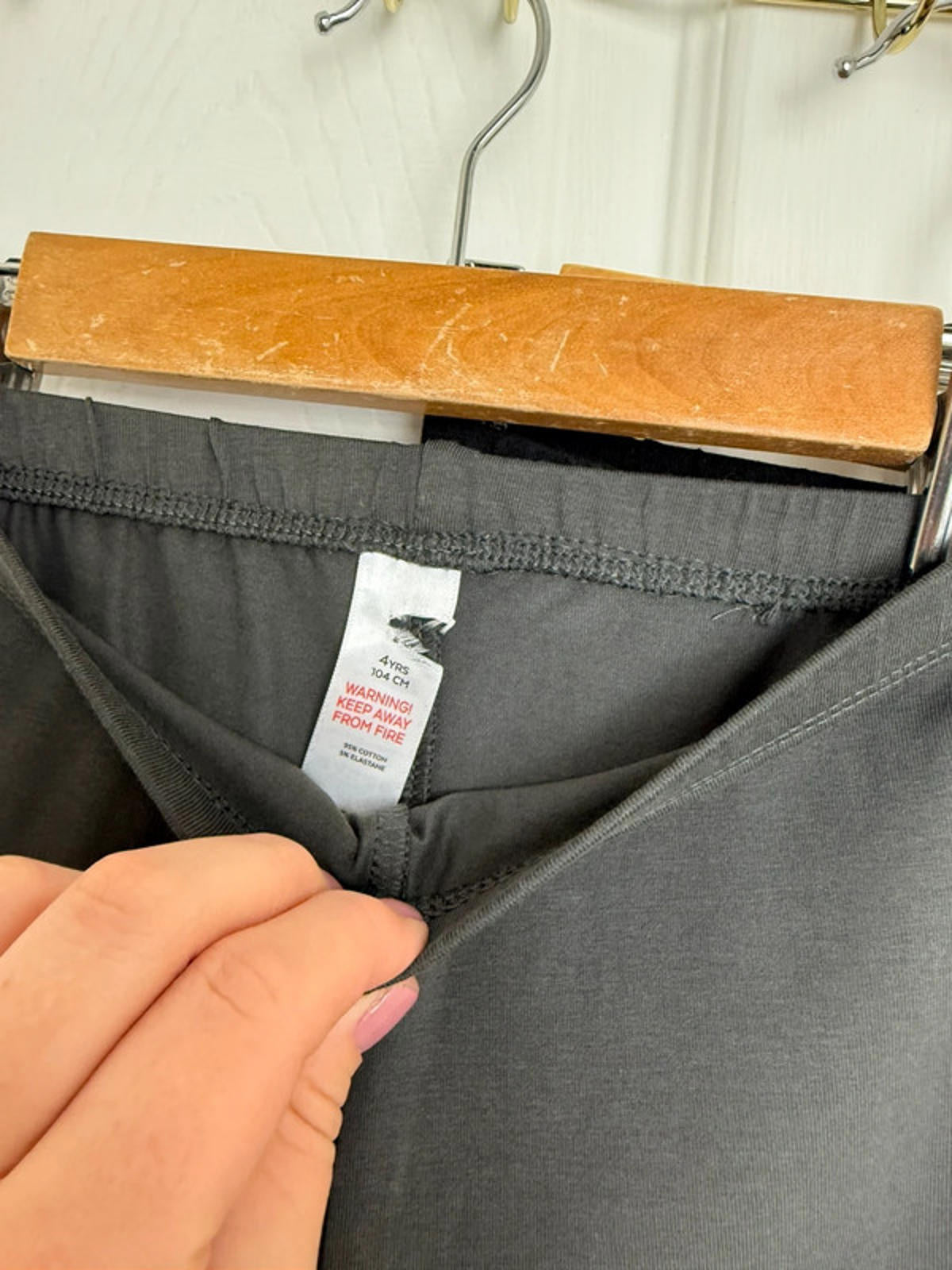 NEW Ex TU 3 Pack Leggings Black & Grey Girls 6 Years - Back On The Shelves High Street Discount Outlet Online UK