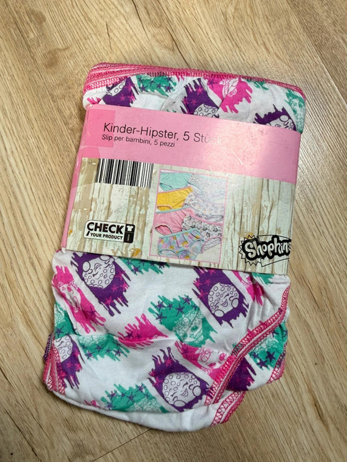 NEW Shopkins 5 Pack Hipster Knickers Girls 8 Years - Back On The Shelves High Street Discount Outlet Online UK