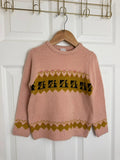 Palomino Kids Pink Fair Isle Knit Jumper - Unisex 3 Years - Back On The Shelves High Street Discount Outlet Online UK