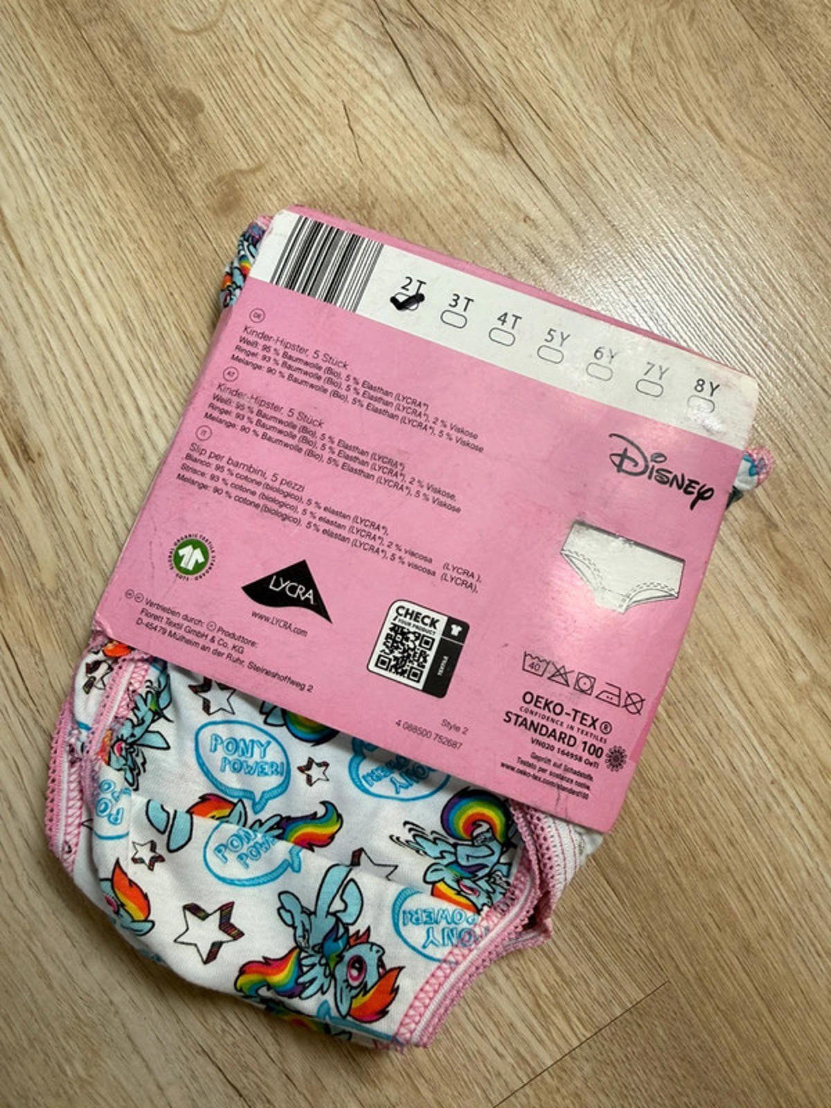 NEW My Little Pony 5 Pack Hipster Knickers 2 - 3 Years - Back On The Shelves High Street Discount Outlet Online UK