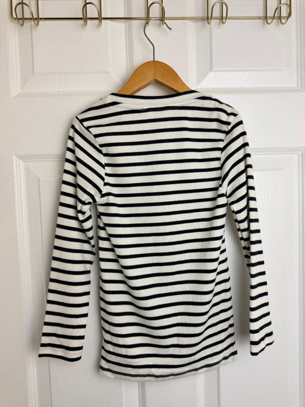 Ex NXT Ribbed Striped Long Sleeve Top | Age 6 Years | Stretchy Cotton - Back On The Shelves High Street Discount Outlet Online UK