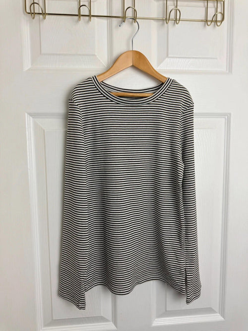 Ex Next Girls Ribbed Top | Age 12 Years | Stretchy Gold Thread Long Sleeve | New - Back On The Shelves High Street Discount Outlet Online UK