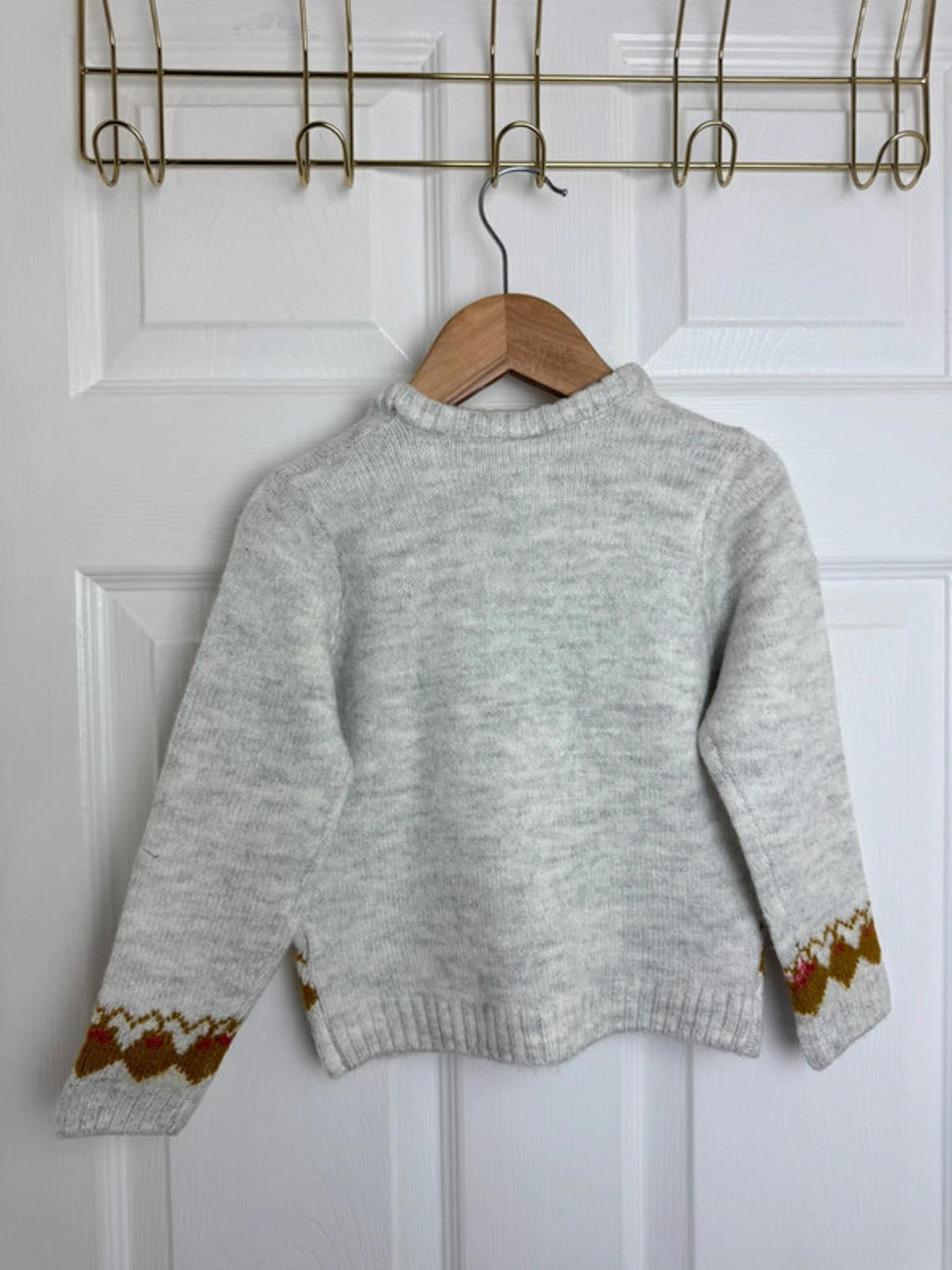 Palomino Kids Light Grey Fair Isle Knit Jumper - Unisex 2 Years - Back On The Shelves High Street Discount Outlet Online UK