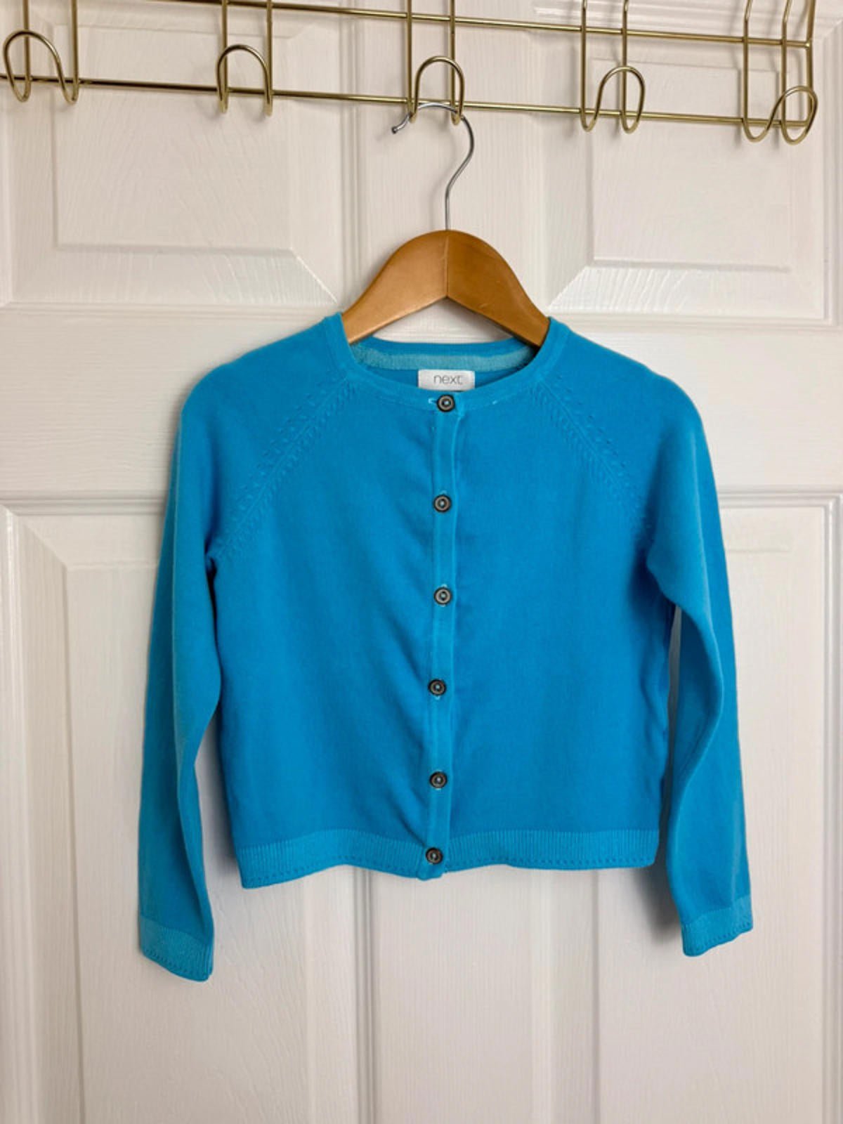 NEW Ex NXT Blue Fine Knit Button Cardigan - Girls 3 Years - Back On The Shelves High Street Discount Outlet Online UK