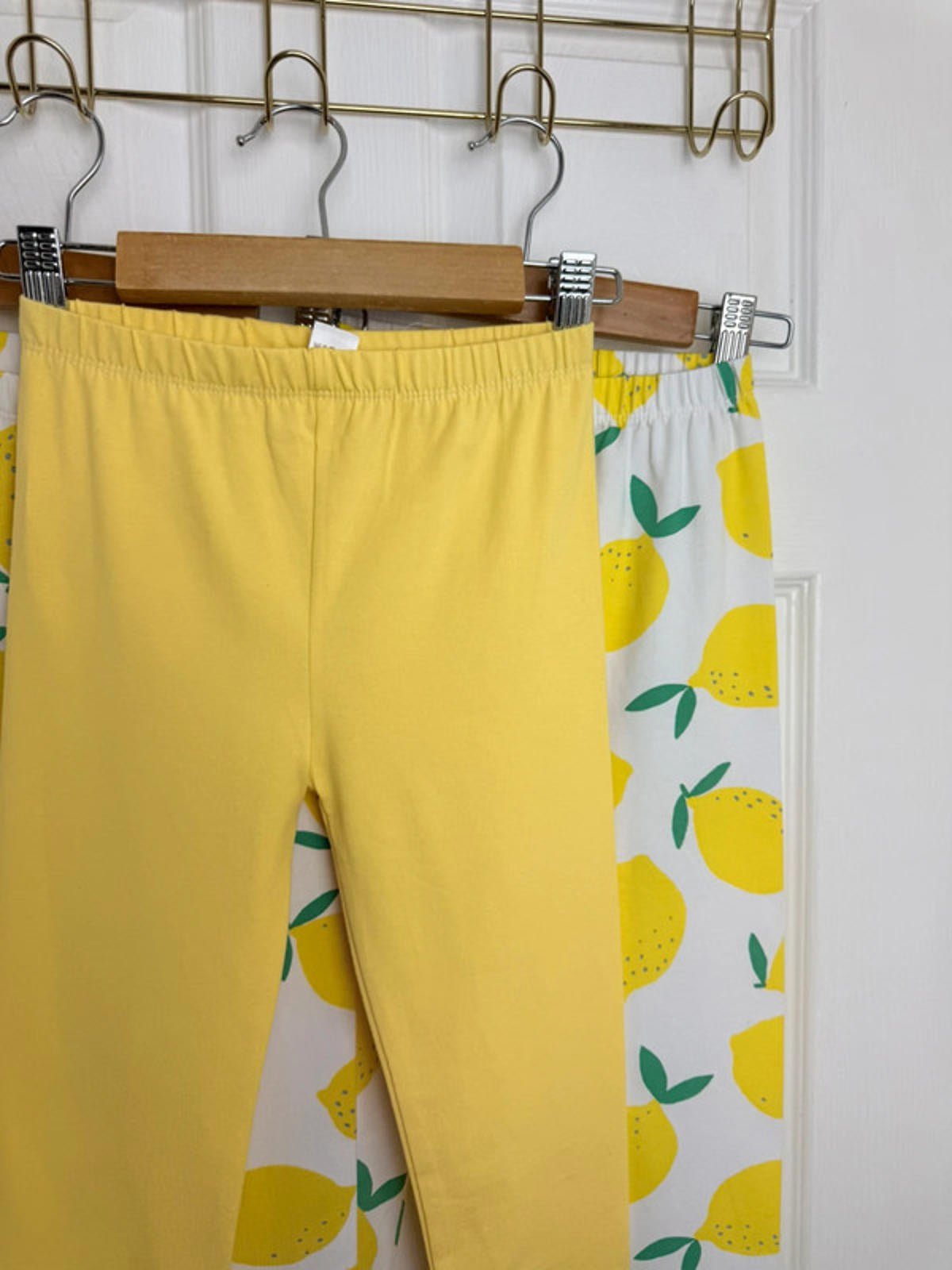 NEW Ex TU Lemon Yellow & White Summer Leggings Bundle Girls 6 Years - Back On The Shelves High Street Discount Outlet Online UK