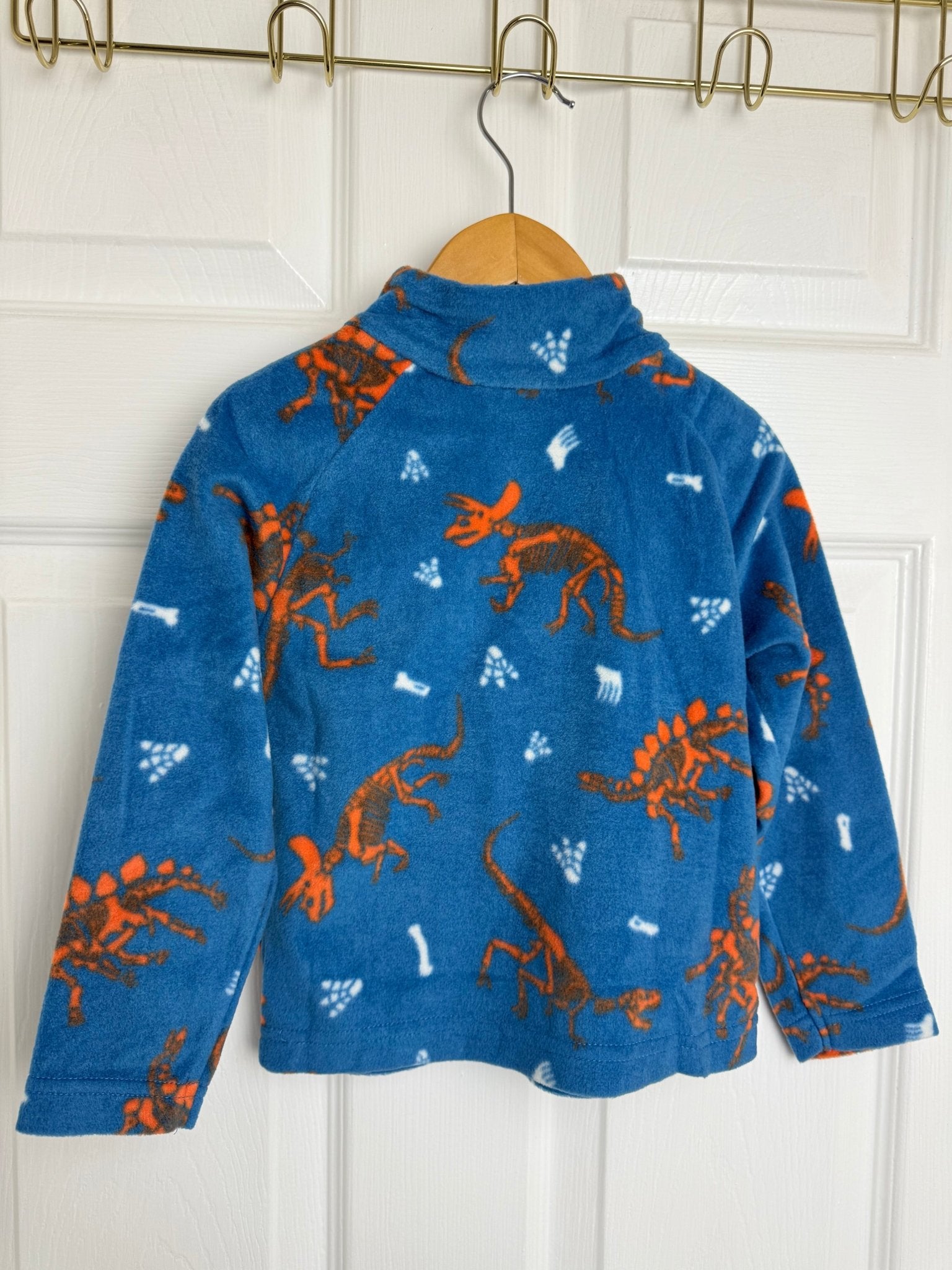 NEW MW Blue Dinosaur Zip Fleece - Boys 2 - 3 Years - Back On The Shelves High Street Discount Outlet Online UK