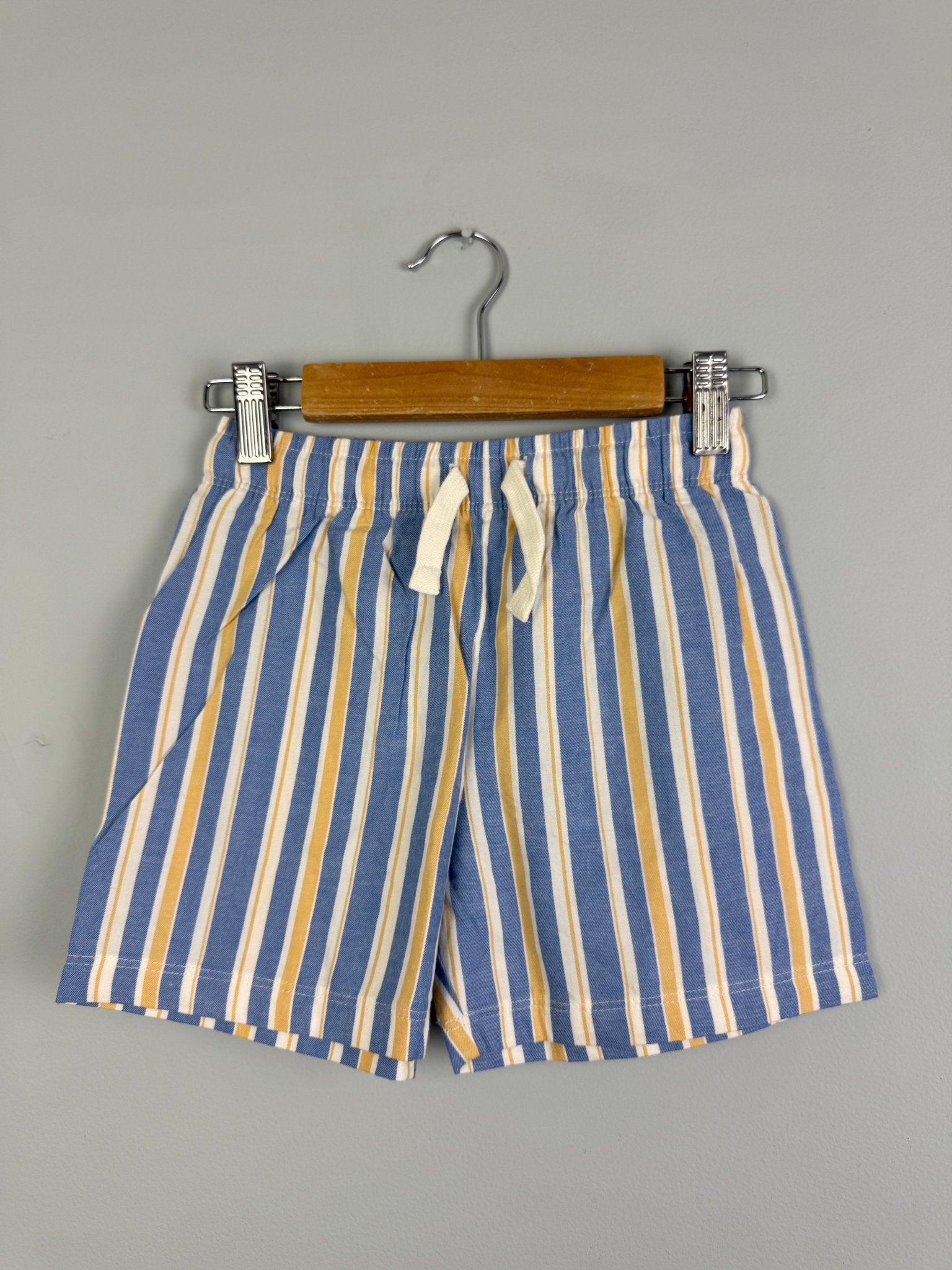 Kids Breakfast Print Top & Stripe Shorts Pyjama Set - Boys 12 - 18m to 4 - 5 Years - Back On The Shelves High Street Discount Outlet Online UK