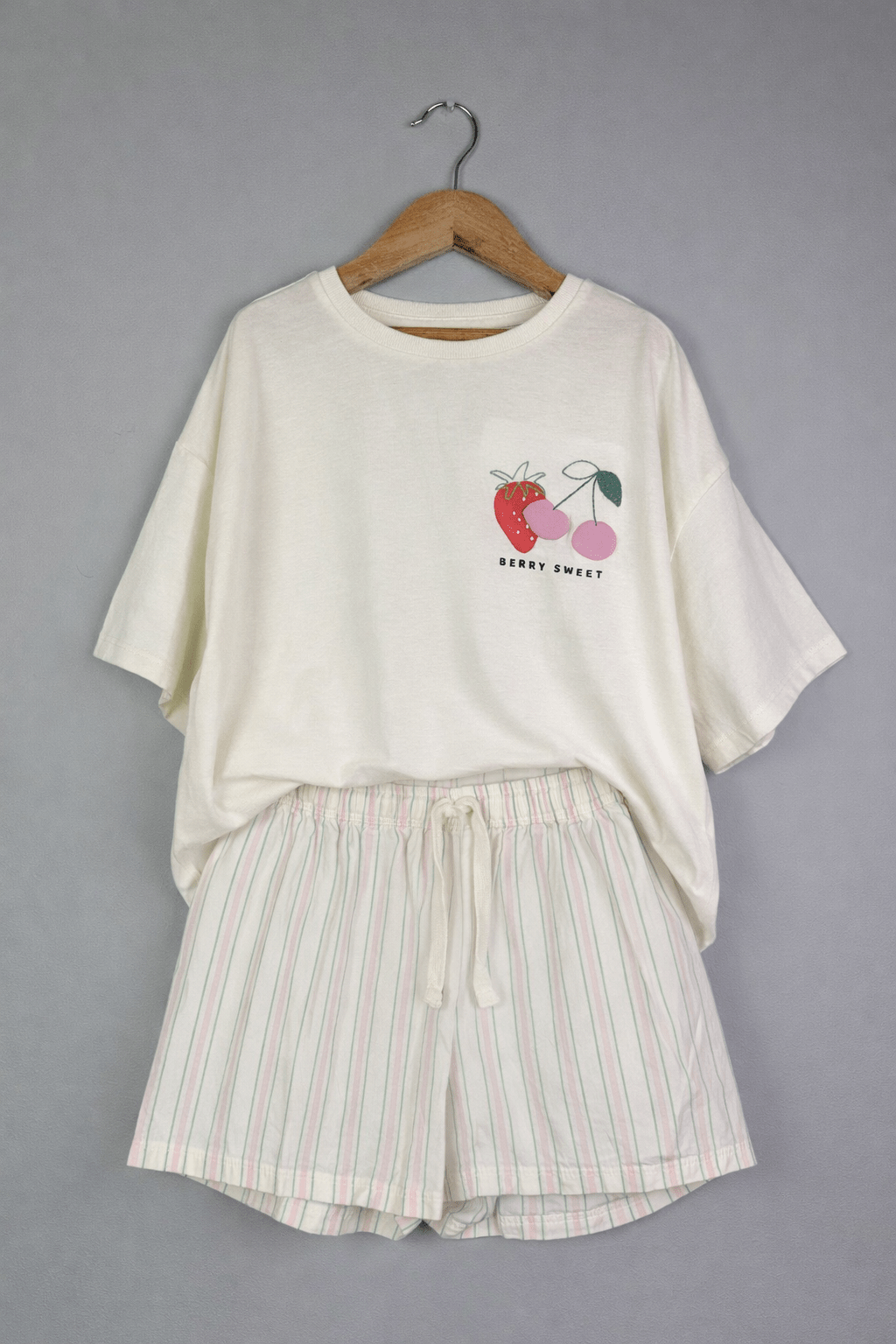 Berry Sweet Shortie Pyjama Set - Girls 9 - 15 Years - Back On The Shelves High Street Discount Outlet Online UK