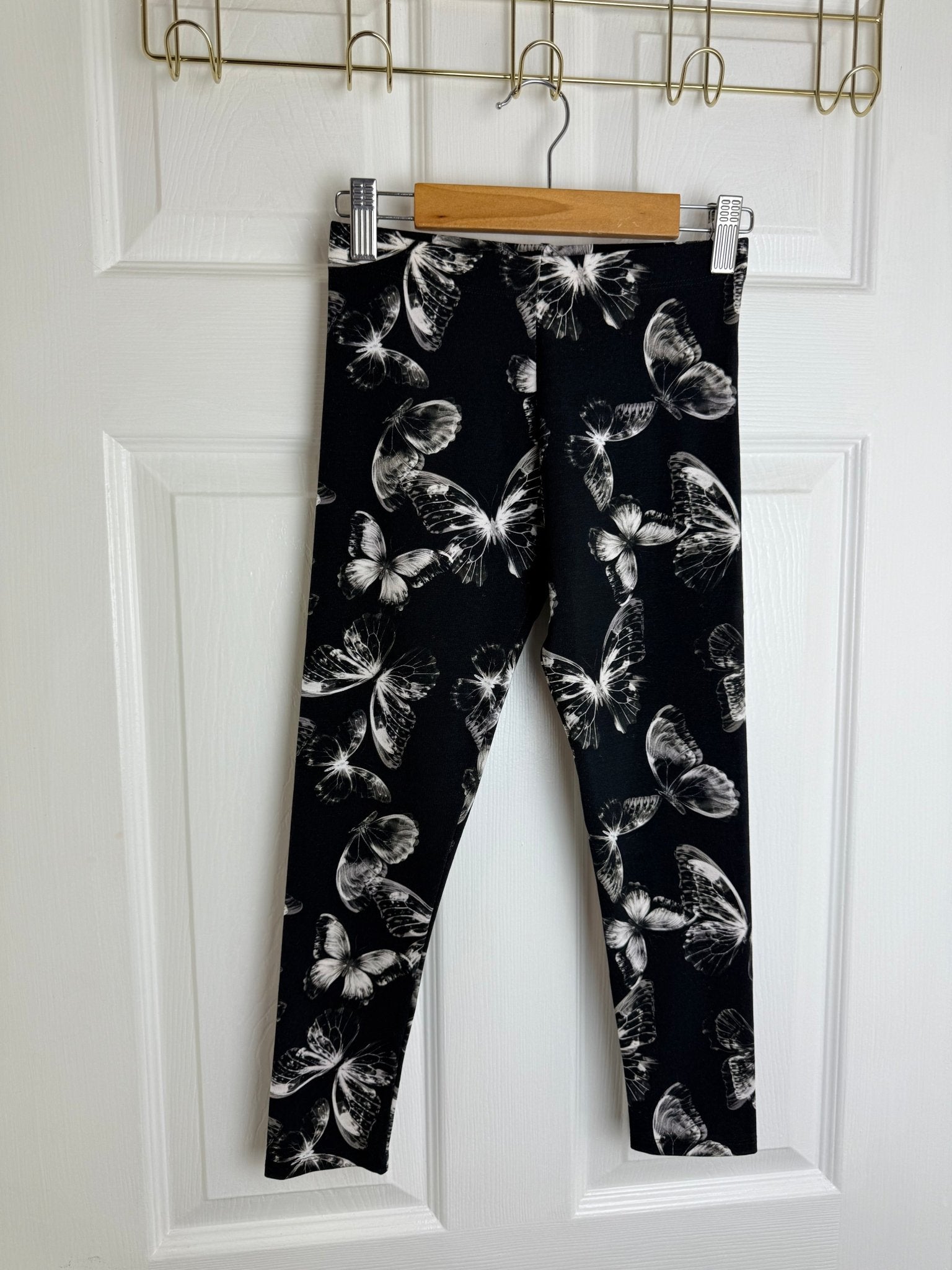 NEW NXT Black Butterfly Leggings - Girls 6 - 14 Years - Back On The Shelves High Street Discount Outlet Online UK