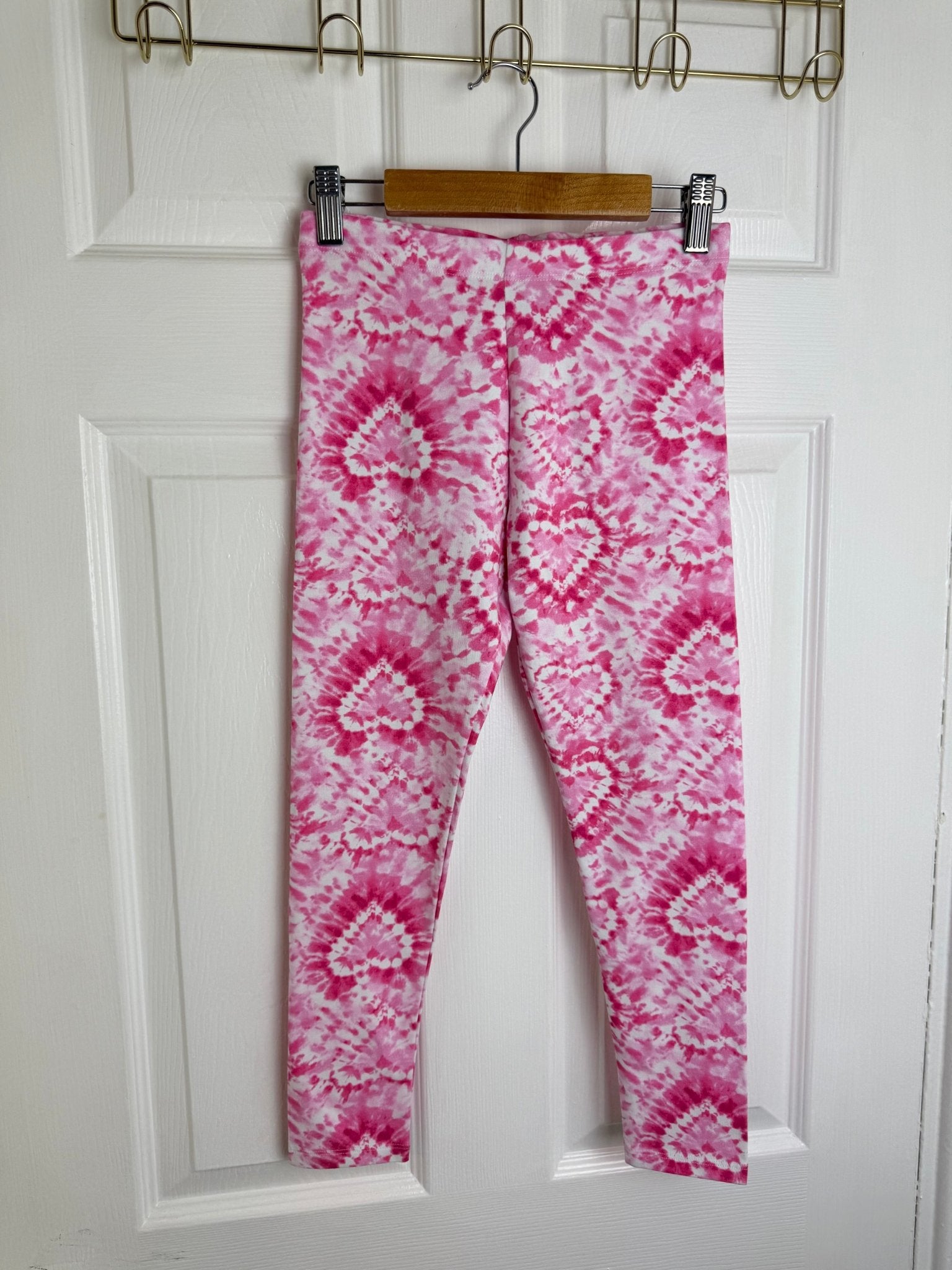 NEW NXT Pink Heart Tie Dye Leggings - Girls 9 Years - Back On The Shelves High Street Discount Outlet Online UK