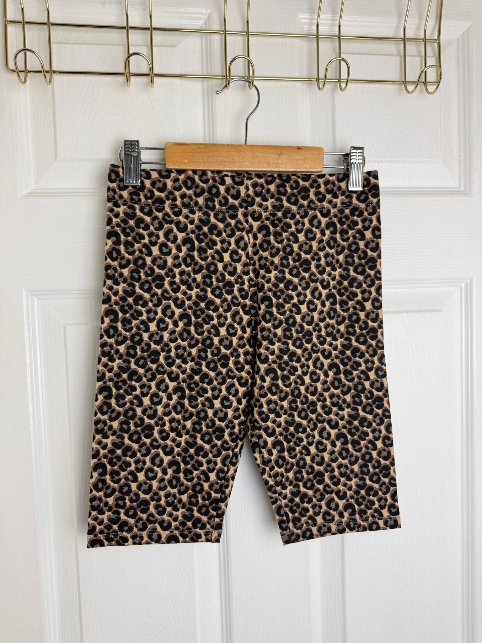 MS Leopard Print Cycle Shorts - Girls 10 - 14 Years - Back On The Shelves High Street Discount Outlet Online UK