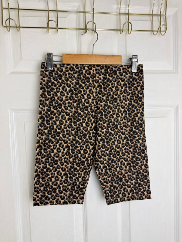 MS Leopard Print Cycle Shorts - Girls 10 - 14 Years - Back On The Shelves High Street Discount Outlet Online UK