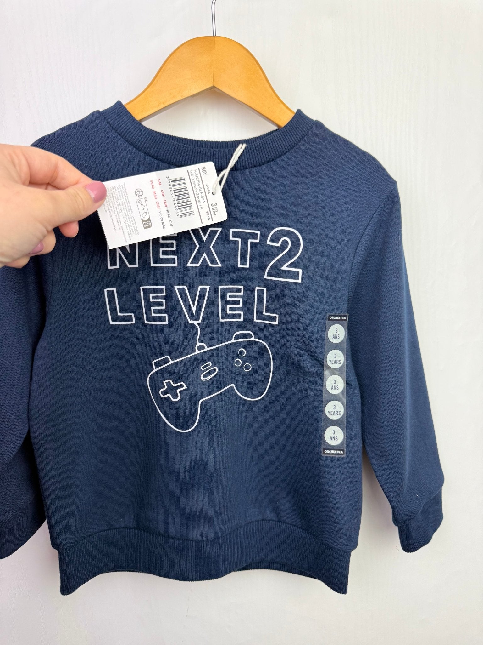 NEW Orchestra Next Level 2 Sweater - Boys 3 - 12 Years - Back On The Shelves High Street Discount Outlet Online UK