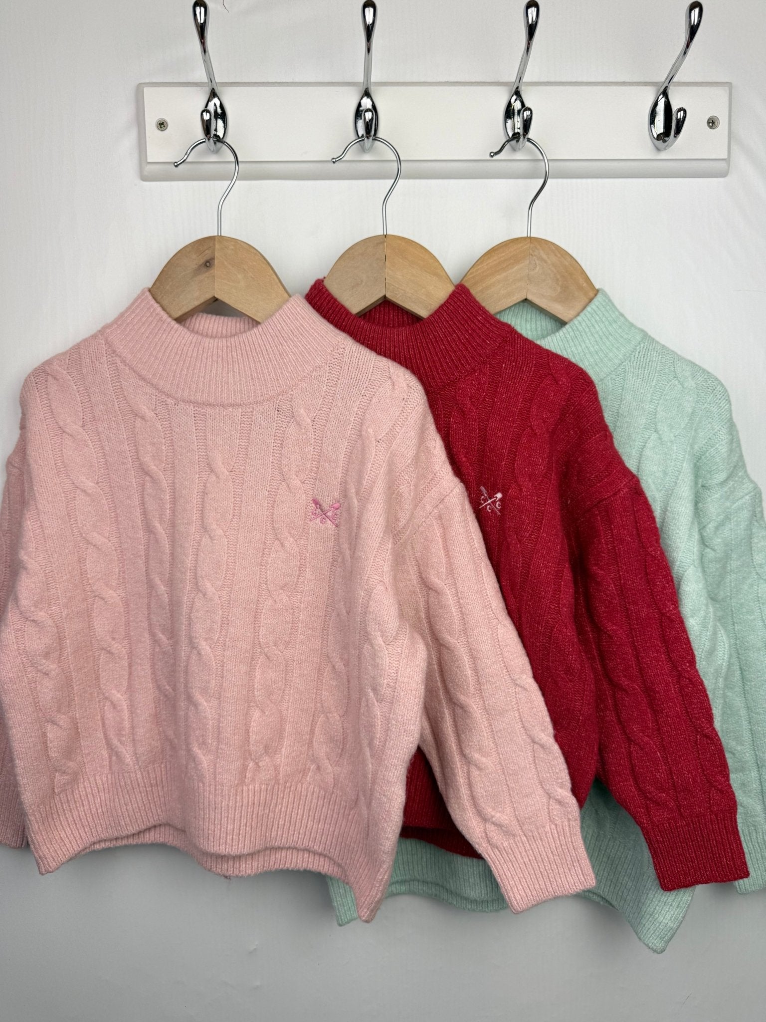 NEW Ex Crew Cable Knit Jumper - Girls 18m - 9y - Back On The Shelves High Street Discount Outlet Online UK