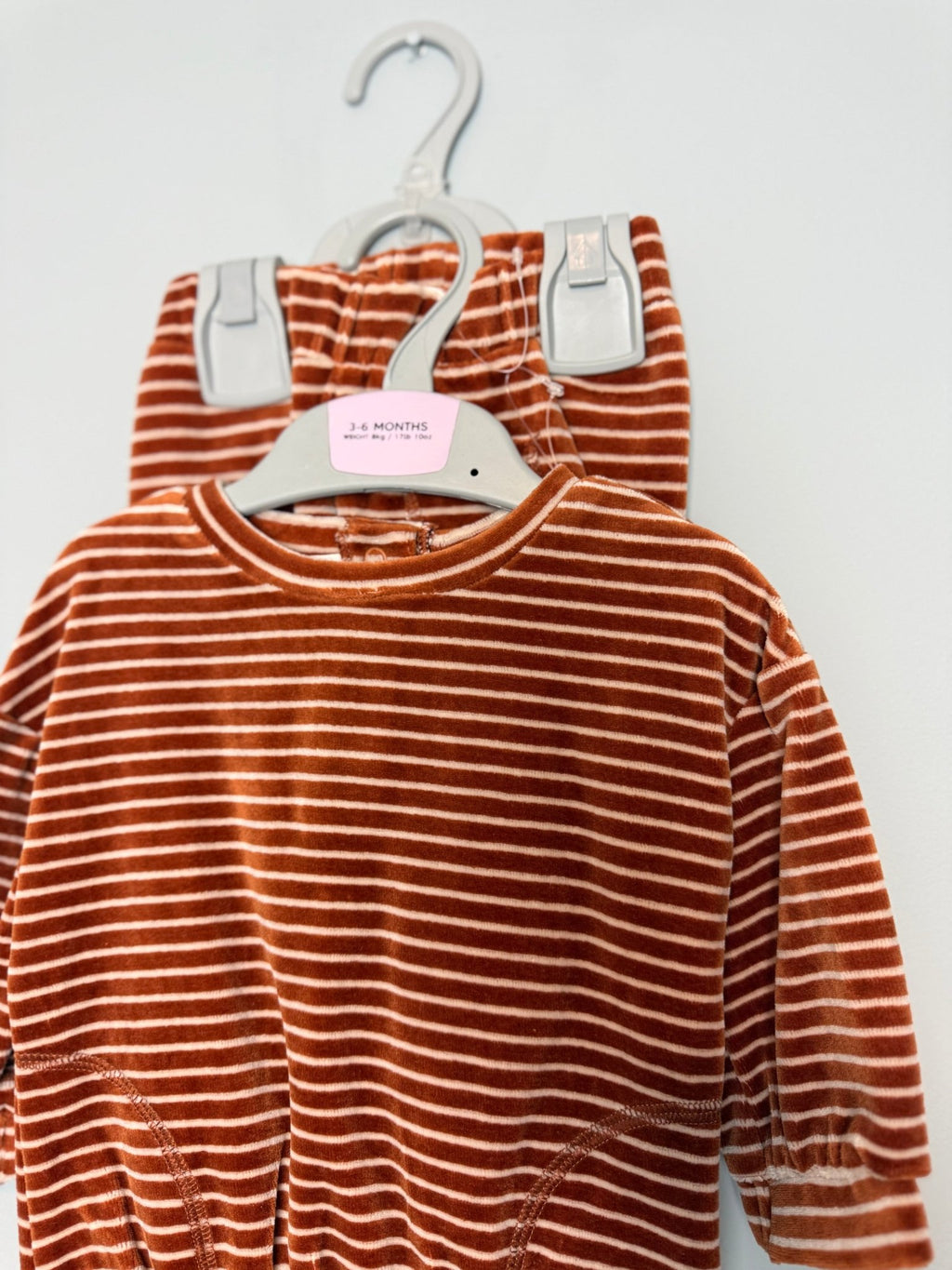 NEW Crocodile Velour Jumper & Joggers Outfit - Baby Boys 3 - 6 Months - Back On The Shelves High Street Discount Outlet Online UK