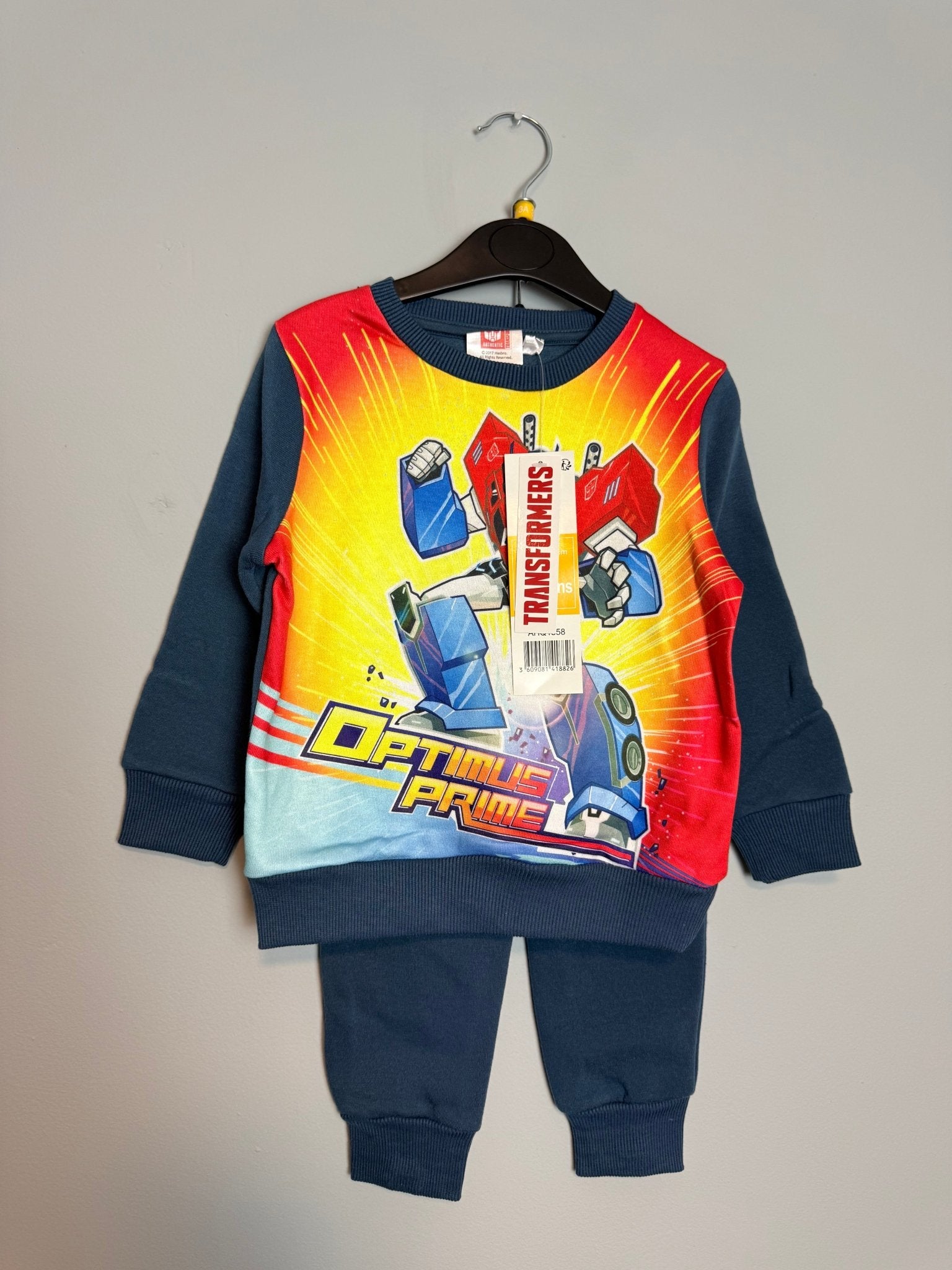 Transformers Optimus Prime Kids Tracksuit Outfit - Boys 3 - 8 Years - Back On The Shelves High Street Discount Outlet Online UK