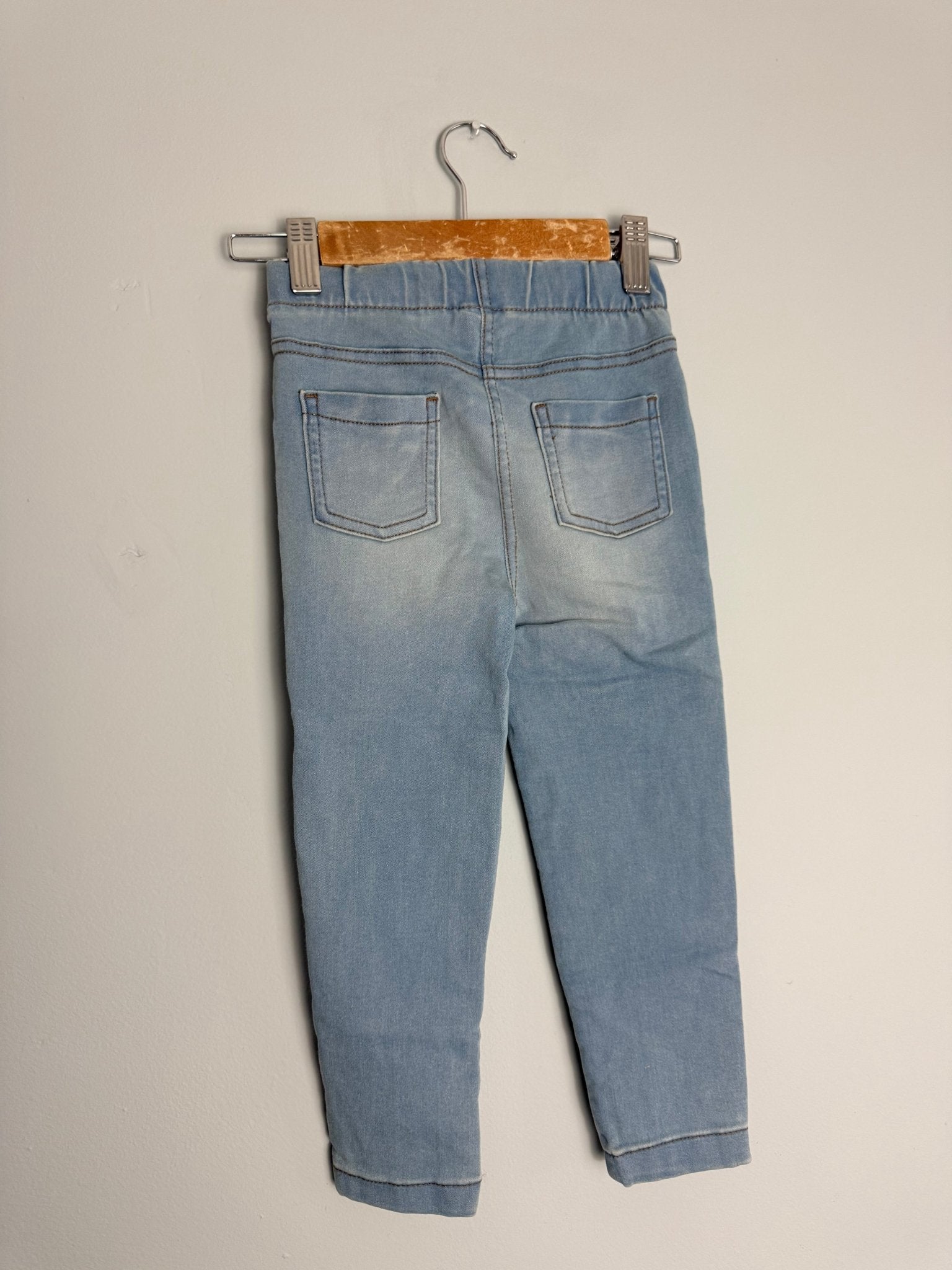 Kids Light Pale Blue Jegging Jeans - Unisex 12 Months - 4 Years - Back On The Shelves High Street Discount Outlet Online UK