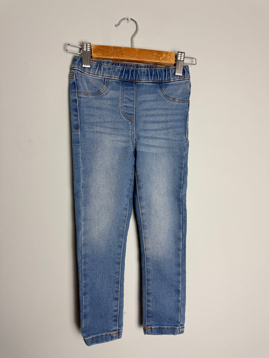 Kids Light Blue Jegging Jeans - Unisex 4 - 14 Years - Back On The Shelves High Street Discount Outlet Online UK
