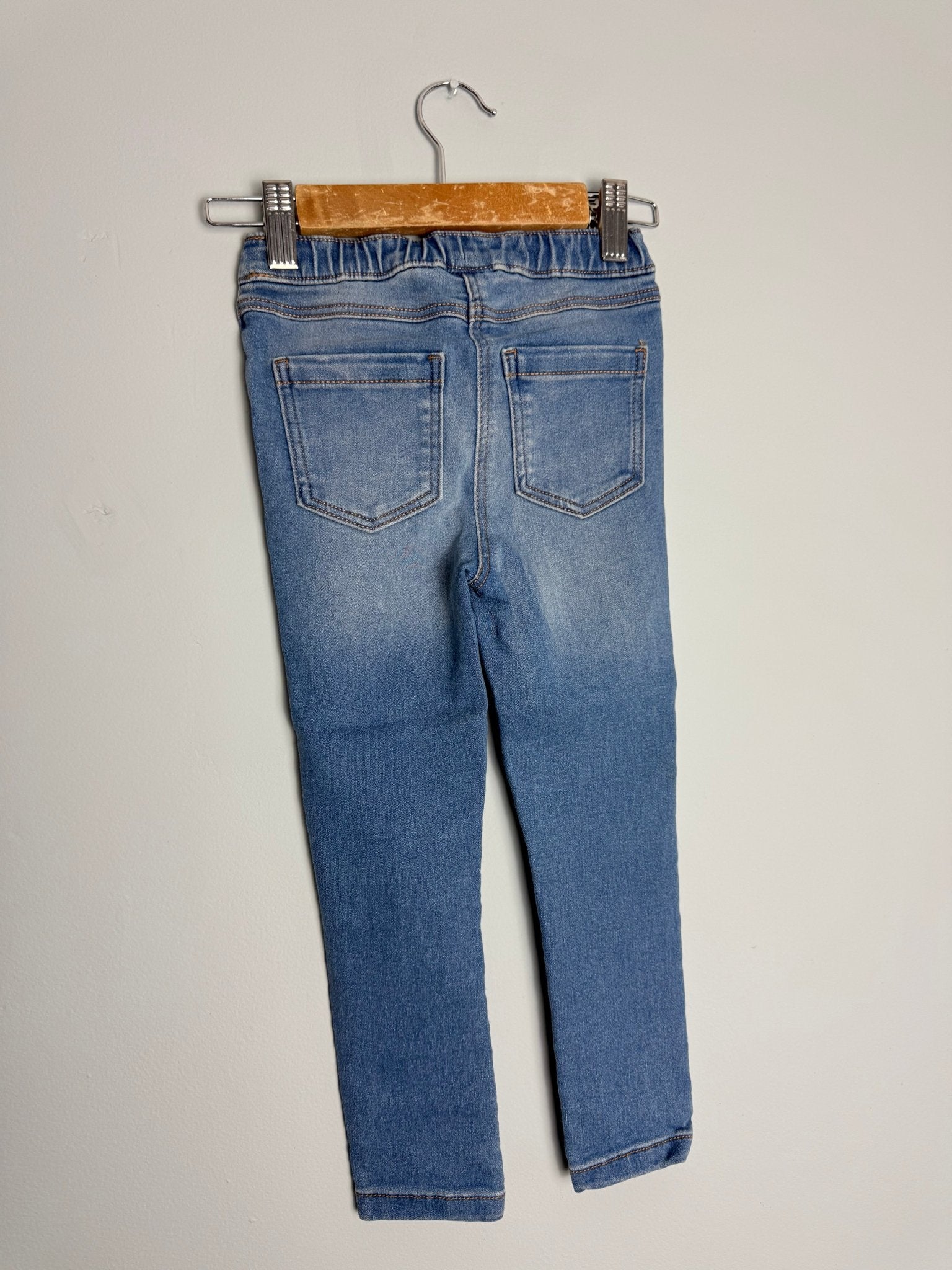 Kids Light Blue Jegging Jeans - Unisex 4 - 14 Years - Back On The Shelves High Street Discount Outlet Online UK