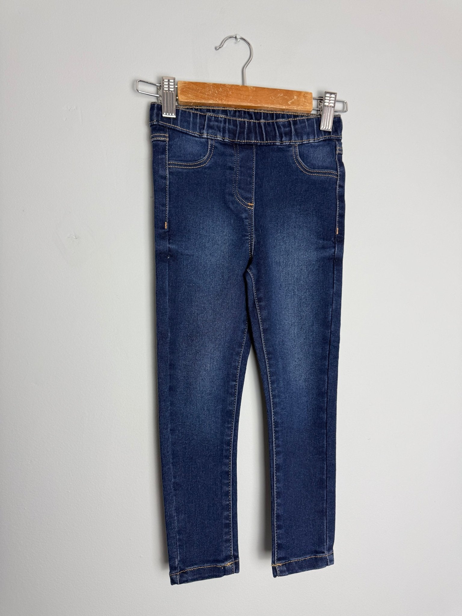 Kids Mid Blue Jegging Jeans - Unisex 4 - 12 Years - Back On The Shelves High Street Discount Outlet Online UK