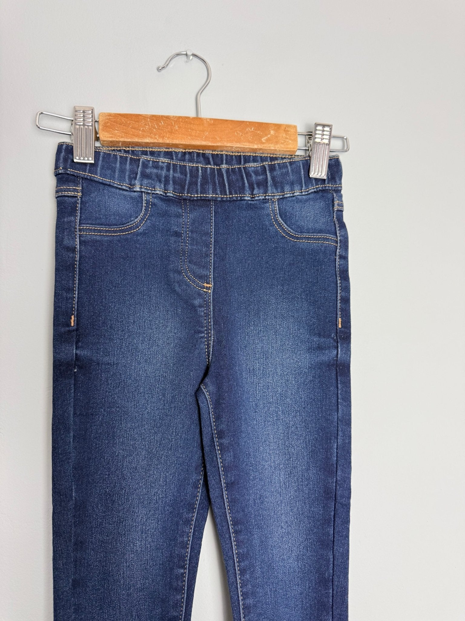 Kids Mid Blue Jegging Jeans - Unisex 4 - 12 Years - Back On The Shelves High Street Discount Outlet Online UK