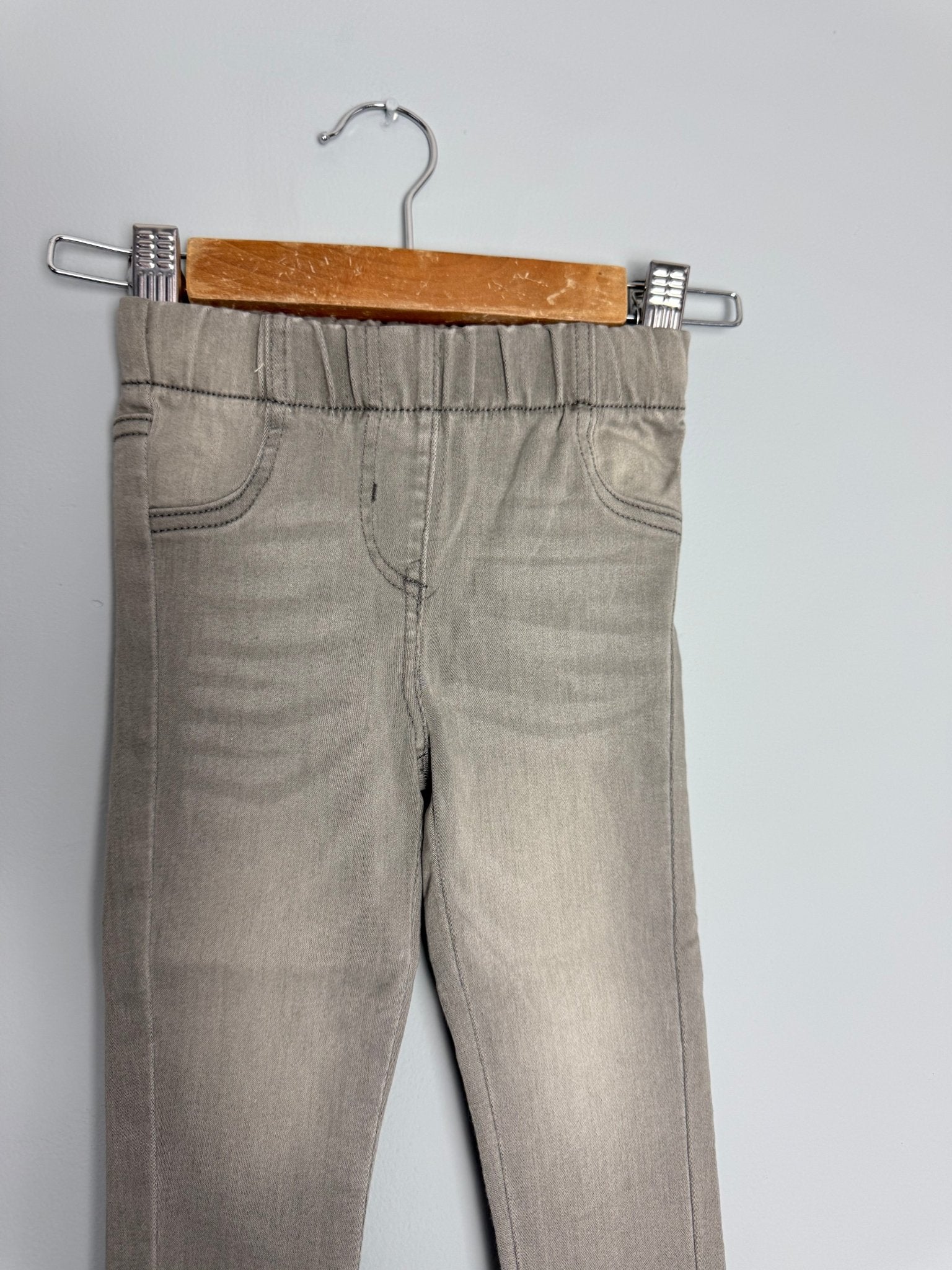 Kids Light Grey Jegging Jeans - Unisex 9 - 12 Months - Back On The Shelves High Street Discount Outlet Online UK