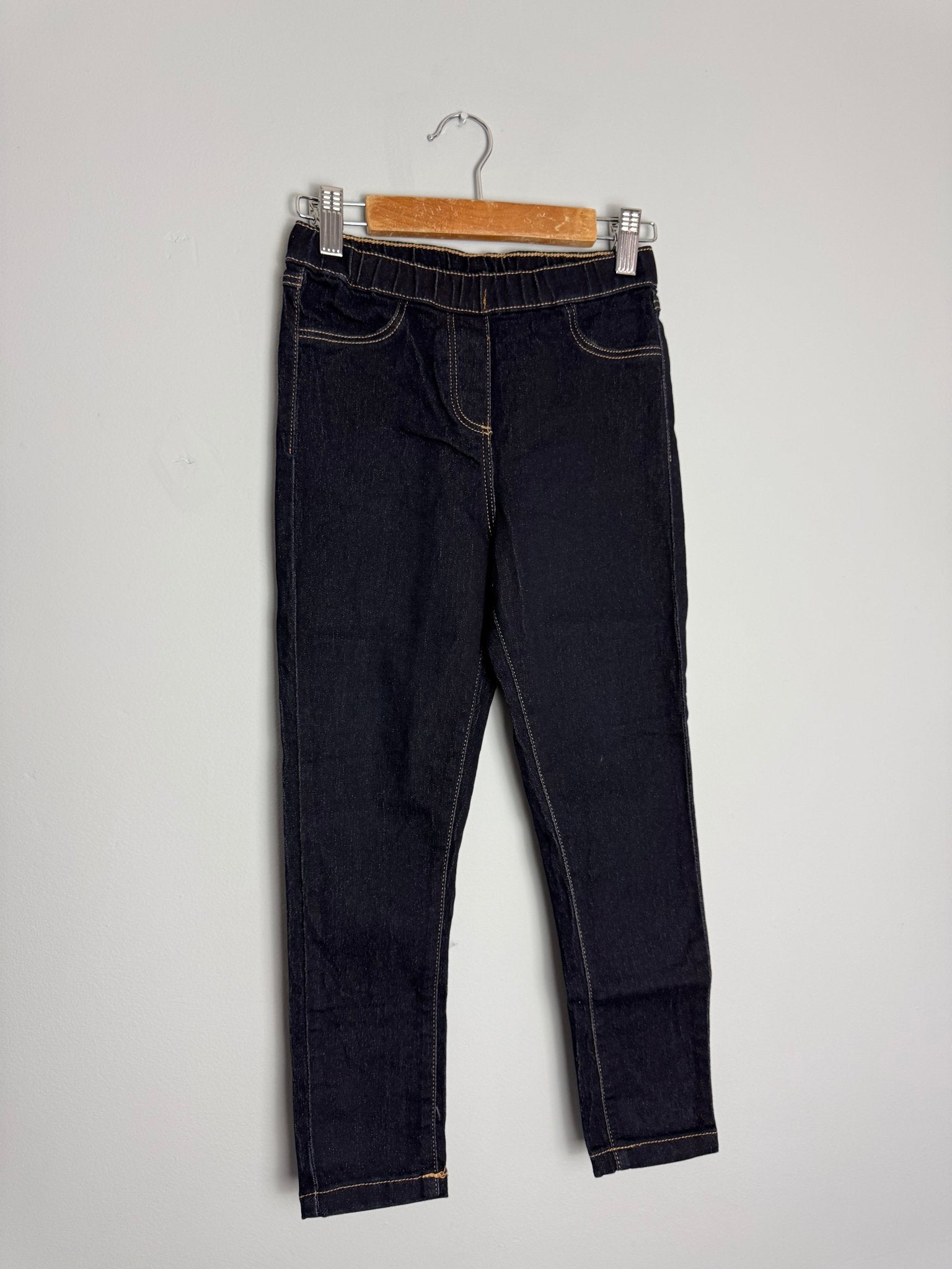 Kids Dark Black/Blue Jegging Jeans - Unisex 7 Years - Back On The Shelves High Street Discount Outlet Online UK