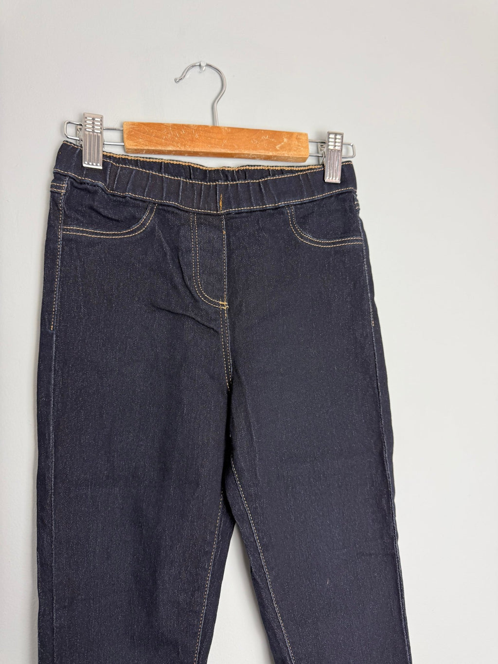 Kids Dark Black/Blue Jegging Jeans - Unisex 7 Years - Back On The Shelves High Street Discount Outlet Online UK