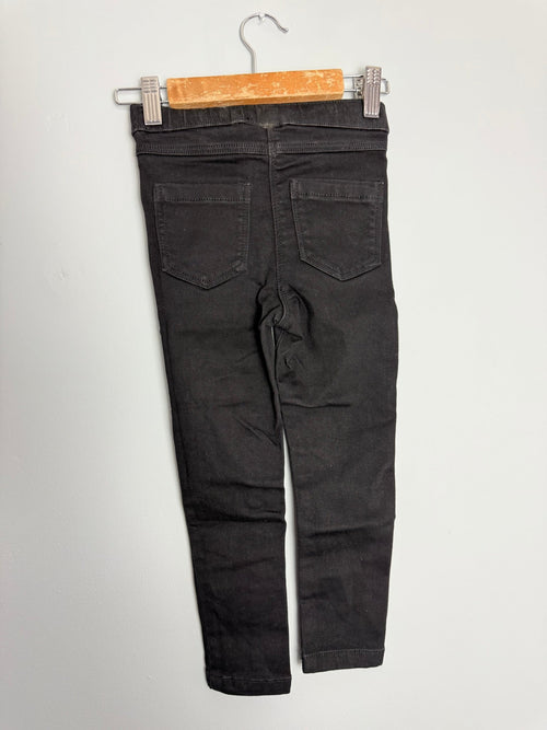 Kids Black Jegging Jeans - Unisex 4 - 15 Years - Back On The Shelves High Street Discount Outlet Online UK