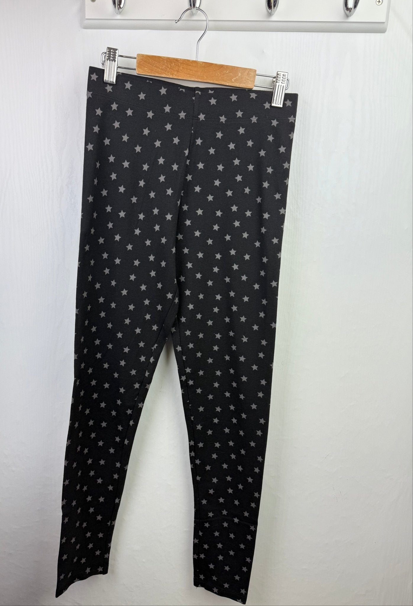MS Black & Grey Star Print Leggings - Girls 13 - 14 Years - Back On The Shelves High Street Discount Outlet Online UK