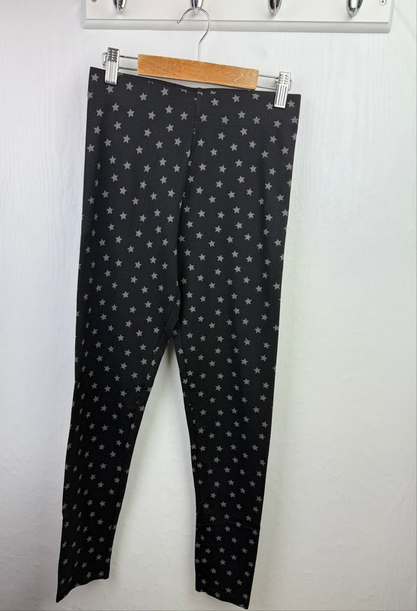 MS Black & Grey Star Print Leggings - Girls 13 - 14 Years - Back On The Shelves High Street Discount Outlet Online UK