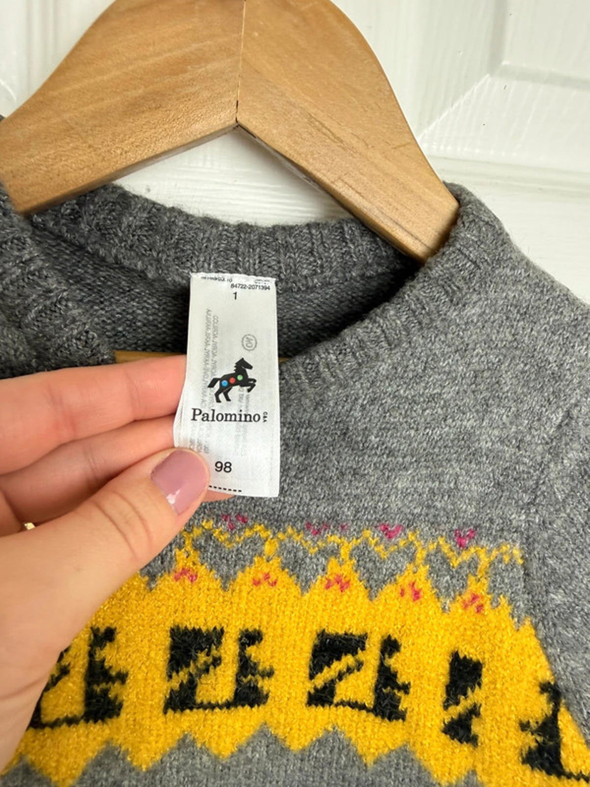 Palomino Grey Fair Isle Knitted Jumper - Boys 3 Years - Back On The Shelves High Street Discount Outlet Online UK