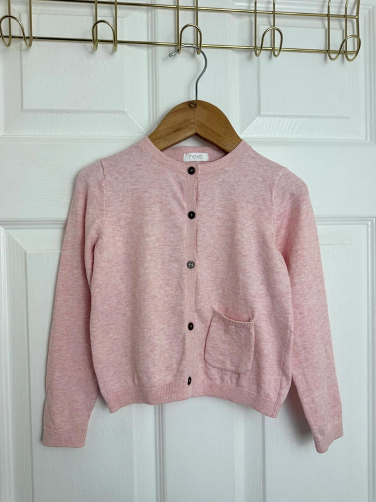 NEW Ex NXT Light Pink Fine Knit Button Cardigan - Girls 18 - 24 Months - Back On The Shelves High Street Discount Outlet Online UK