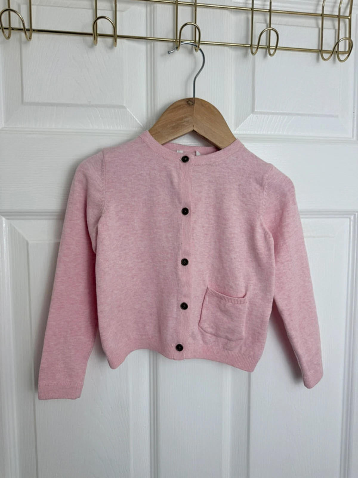 NEW Ex NXT Light Pink Fine Knit Button Cardigan - Girls 9 - 12 Months - Back On The Shelves High Street Discount Outlet Online UK